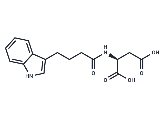 Indolebutyroyl aspartic acid Chemical Structure