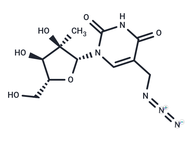 5-Azidomethyl-2’-beta-methyl   uridine Chemical Structure