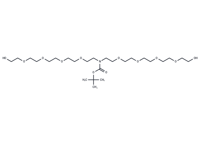N-Boc-N-bis-PEG5 Chemical Structure
