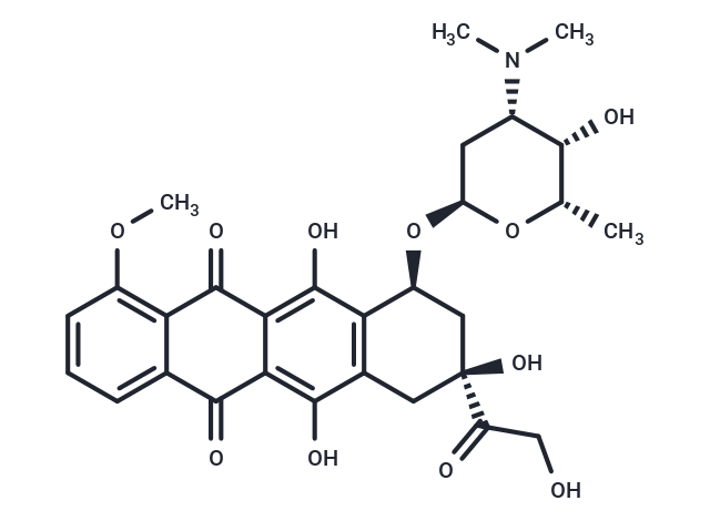 N,N-Dimethyldoxorubicin Chemical Structure