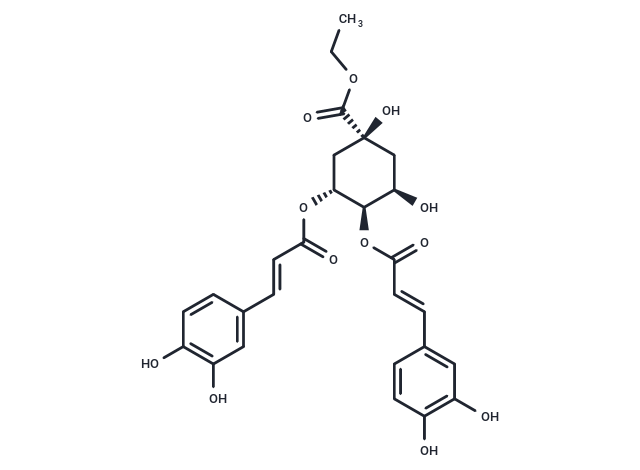 Ethyl 3,4-dicaffeoylquinate Chemical Structure