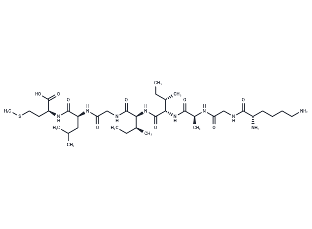 β Amyloid(28-35) human Chemical Structure
