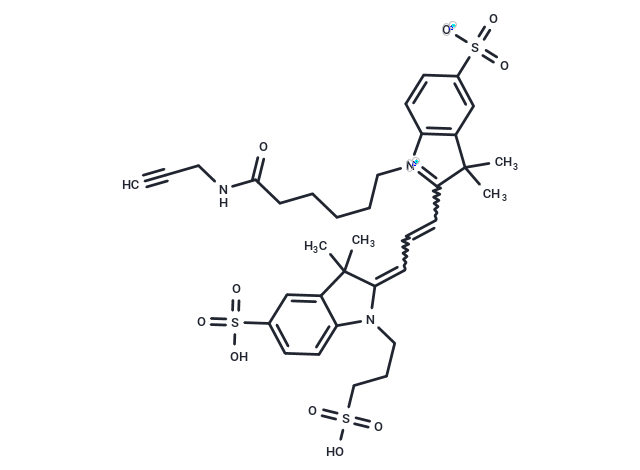 Trisulfo-Cy3-Alkyne Chemical Structure