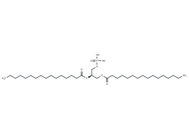 1,2-Dipalmitoyl-sn-glycerol 3-phosphate Chemical Structure