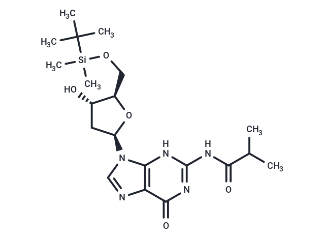 5'-O-TBDMS-N2-ibu-dG Chemical Structure