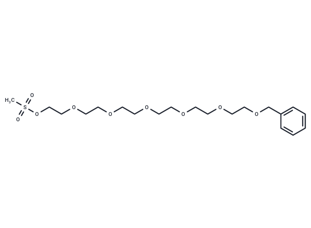 Benzyl-PEG6-MS Chemical Structure