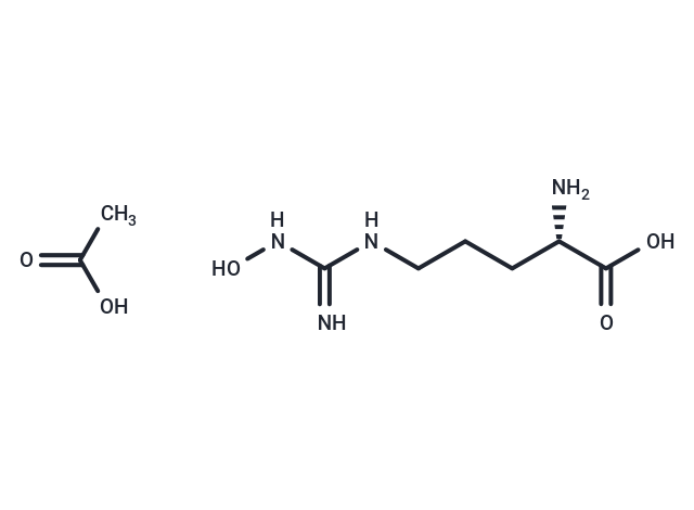 L-hydroxy Arginine (acetate) Chemical Structure