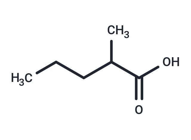 2-METHYLVALERIC ACID Chemical Structure