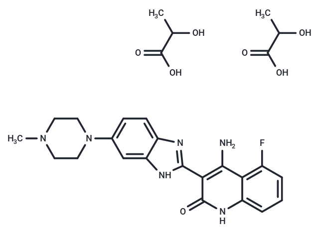 Dovitinib Dilactic Acid Chemical Structure