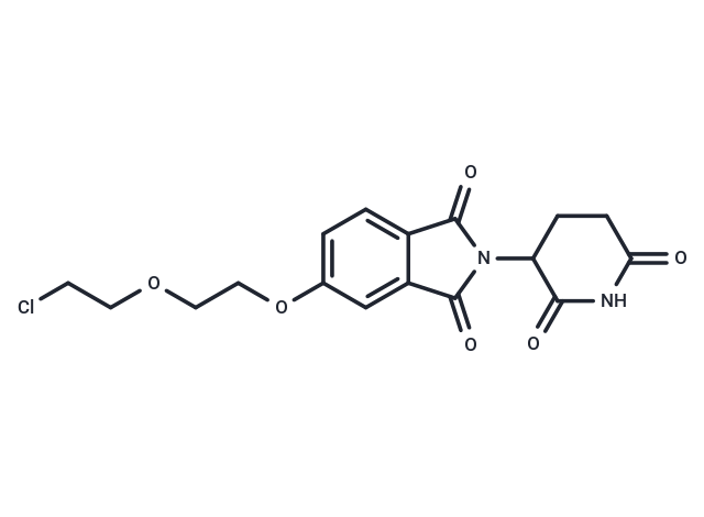 Thalidomide-5-PEG2-Cl Chemical Structure