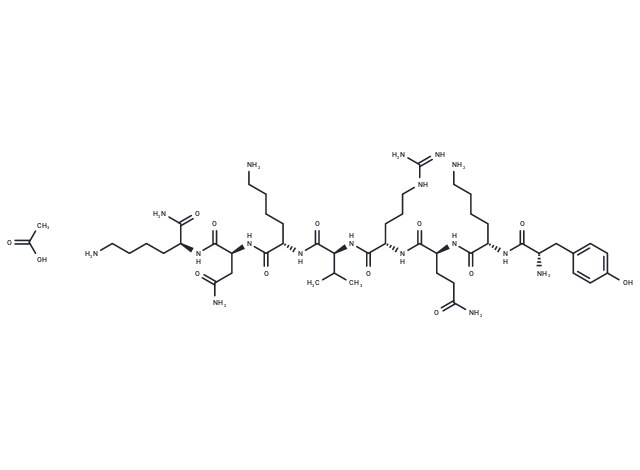 PACAP-38 (31-38), human, mouse, rat acetate Chemical Structure
