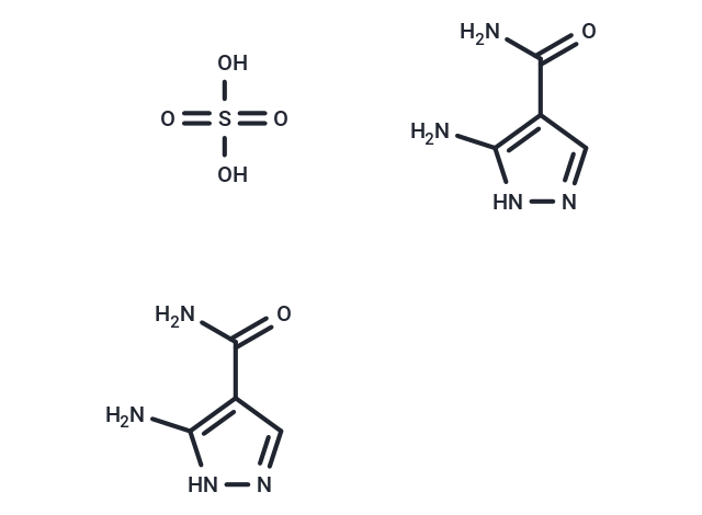 3-Amino-4-pyrazolecarboxamide hemisulfate Chemical Structure