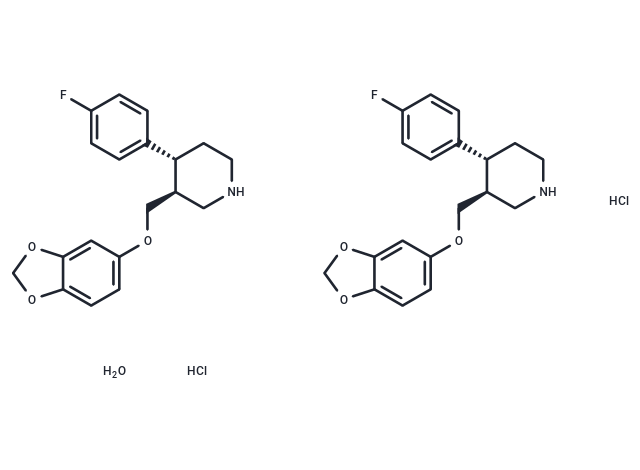 TargetMol Chemical Structure Paroxetine hydrochloride hemihydrate