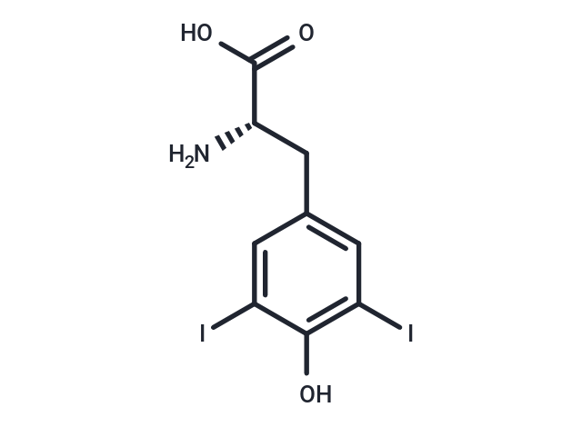 TargetMol Chemical Structure 3,5-Diiodo-L-tyrosine dihydrate