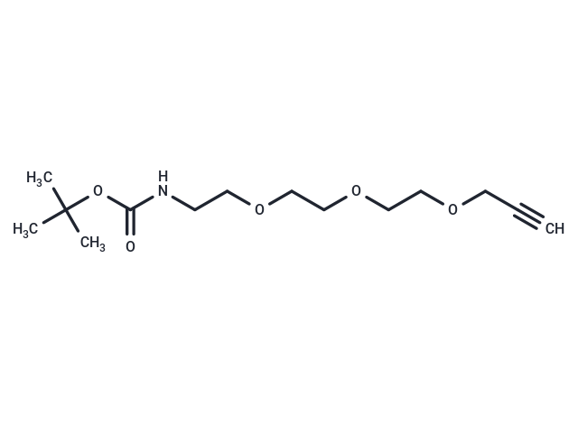 Boc-NH-PEG3-propargyl Chemical Structure
