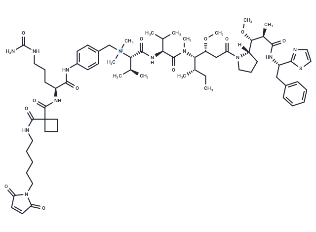 MC-Sq-Cit-PAB-Dolastatin10 Chemical Structure