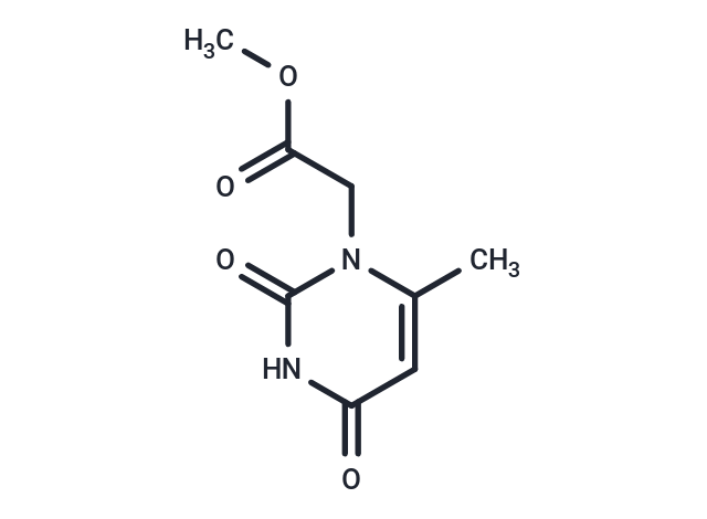 6-Mthyluracil-1-yl  acetic acid methyl ester Chemical Structure