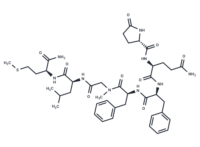 [Glp5,Sar9] Substance P (5-11) Chemical Structure