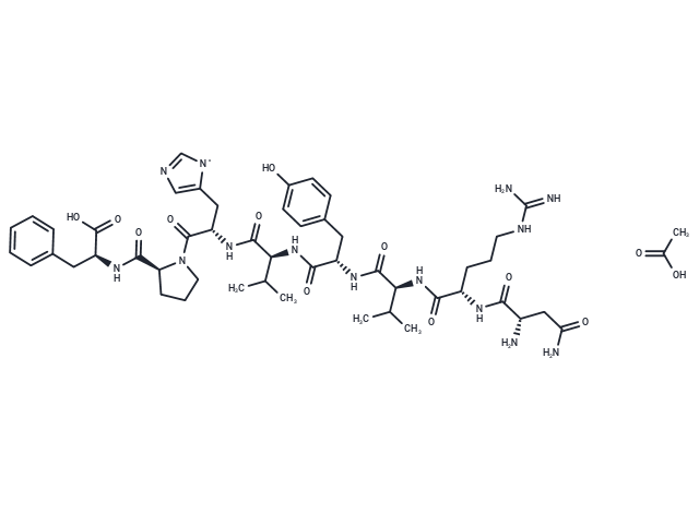 Angiotensin amide acetate Chemical Structure