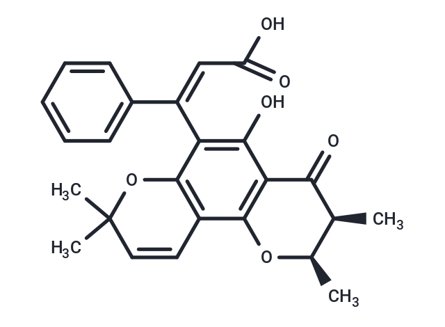 Isocalophyllic acid Chemical Structure