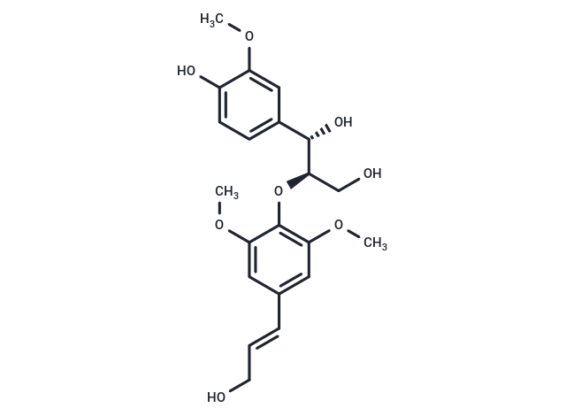 erythro-Guaiacylglycerol beta-sinapyl ether Chemical Structure