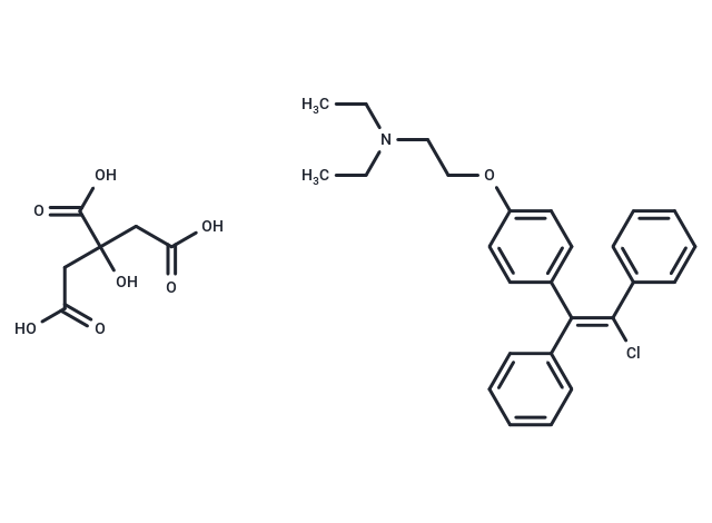 Enclomiphene citrate Chemical Structure