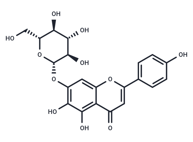 TargetMol Chemical Structure Scutellarein-7-O-glucoside