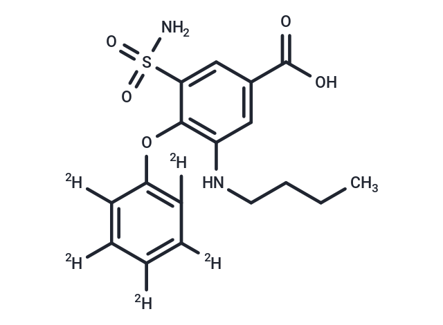 Bumetanide-d5 Chemical Structure