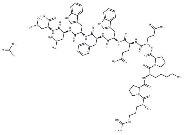 (D-Arg1,D-Pro2,D-Trp7,9,L-Leu11)-Substance P acetate Chemical Structure