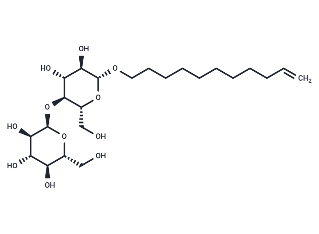 ω-Undecylenyl-β-D-Maltopyranoside Chemical Structure