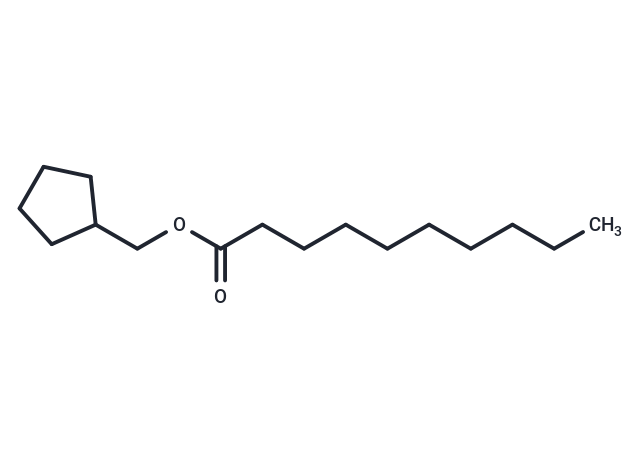 Decanoic acid cyclopentyl methyl ester Chemical Structure
