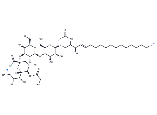 N-glycolyl-Ganglioside GM3 Mixture (ammonium salt) Chemical Structure