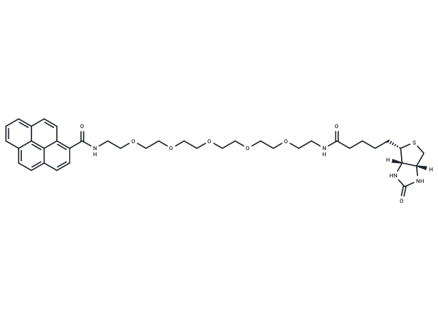 Pyrene-PEG5-biotin Chemical Structure