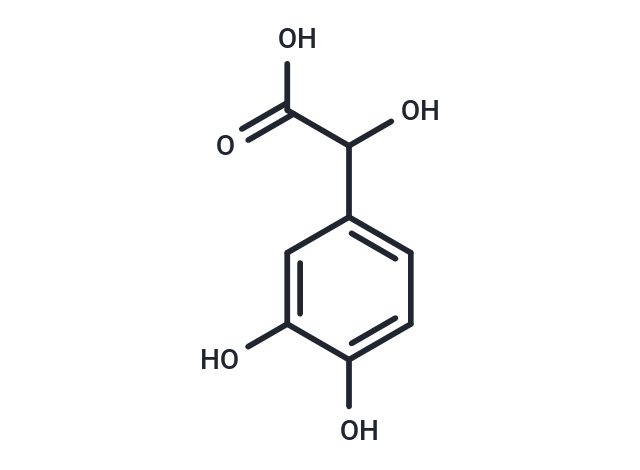 DL -3,4-Dihydroxymandelic acid Chemical Structure
