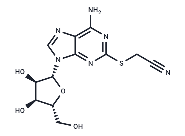 2-Cyanomethylthioadenosine Chemical Structure