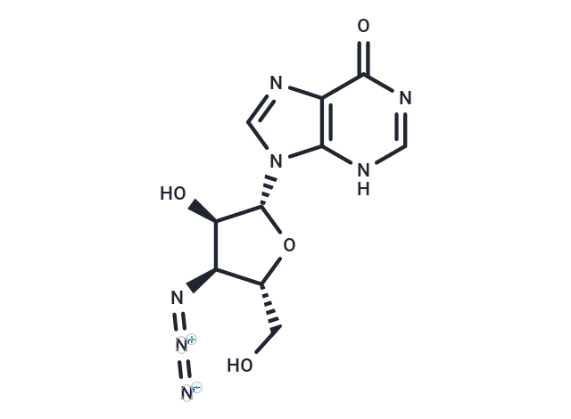 3’-Azido-3’-deoxyinosine Chemical Structure