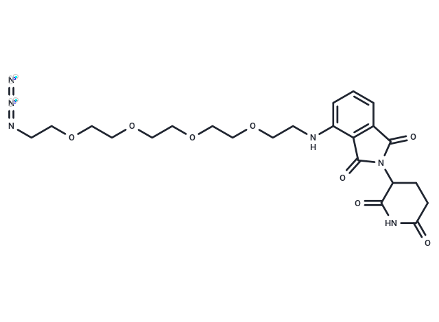 Pomalidomide-PEG4-azide Chemical Structure