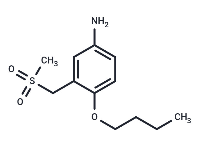 m-Toluidine, 4-butoxy-alpha-(methylsulfonyl)- Chemical Structure