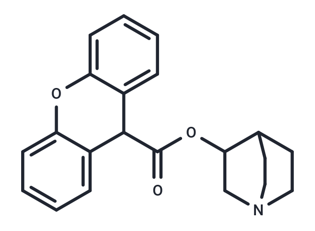 3-Quinuclidinyl xanthene-9-carboxylate Chemical Structure
