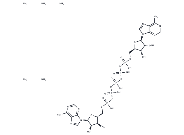 Diadenosine pentaphosphate pentaammonium Chemical Structure