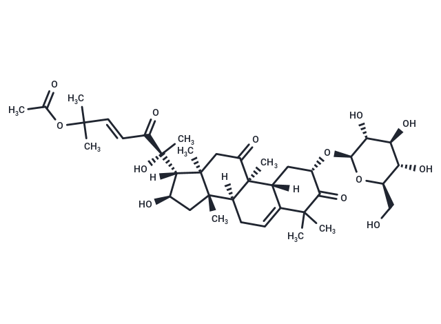 Cucurbitacin B 2-O-beta-D-glucoside Chemical Structure