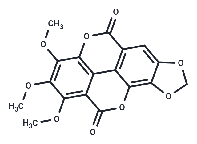1,2,3-Tri-O-methyl-7,8-methyleneflavellagic acid Chemical Structure