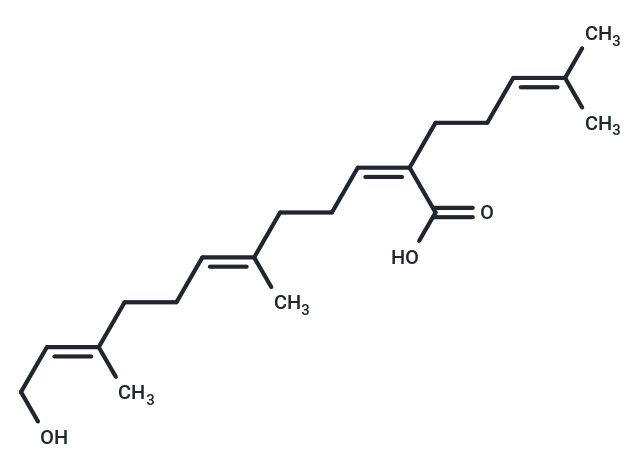 Isonerylgeraniol-18-oic acid Chemical Structure