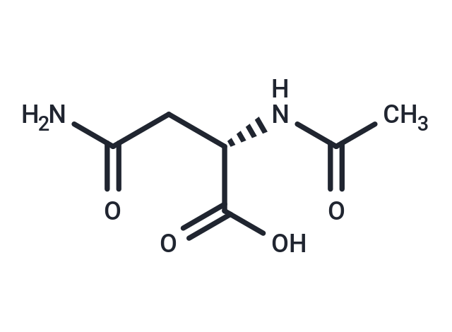 TargetMol Chemical Structure (S)-2-acetamido-4-amino-4-oxobutanoic acid