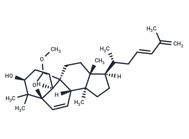 (19S,23E)-5β,19-Epoxy-19-methoxycucurbita-6,23,25-trien-3β-ol Chemical Structure