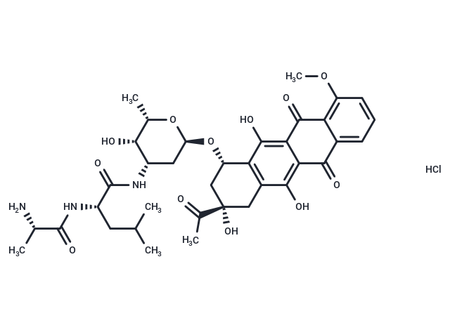 Alanylleucyl-daunorubicin Chemical Structure