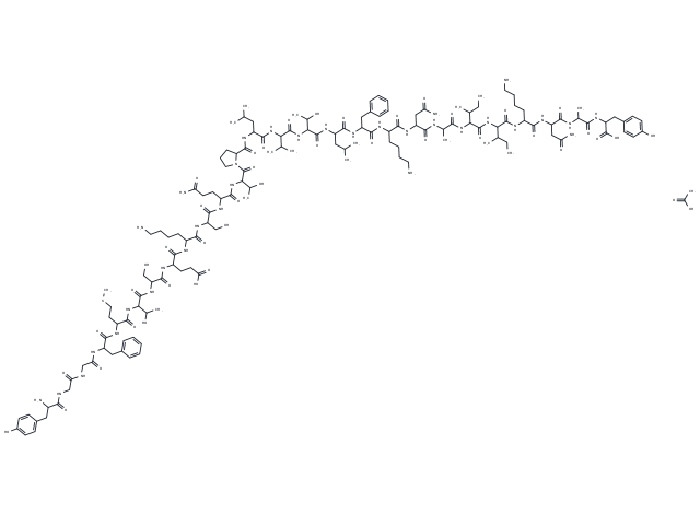 β-Endorphin (1-27) (human) acetate Chemical Structure
