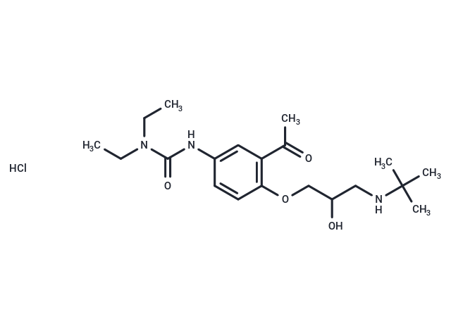 Celiprolol hydrochloride Chemical Structure