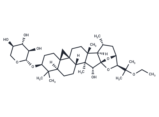 25-O-ethylcimigenol-3-O-beta-D-xylopyranoside Chemical Structure