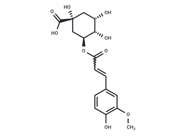 TargetMol Chemical Structure 3-Feruloylquinic acid
